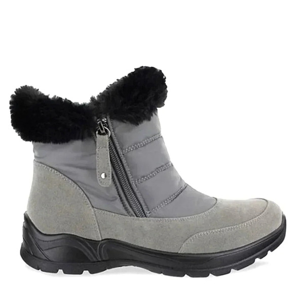 Easy Street Women's Frosty Snow Boot Size 10 W Grey Nylon - Picture 3 of 4